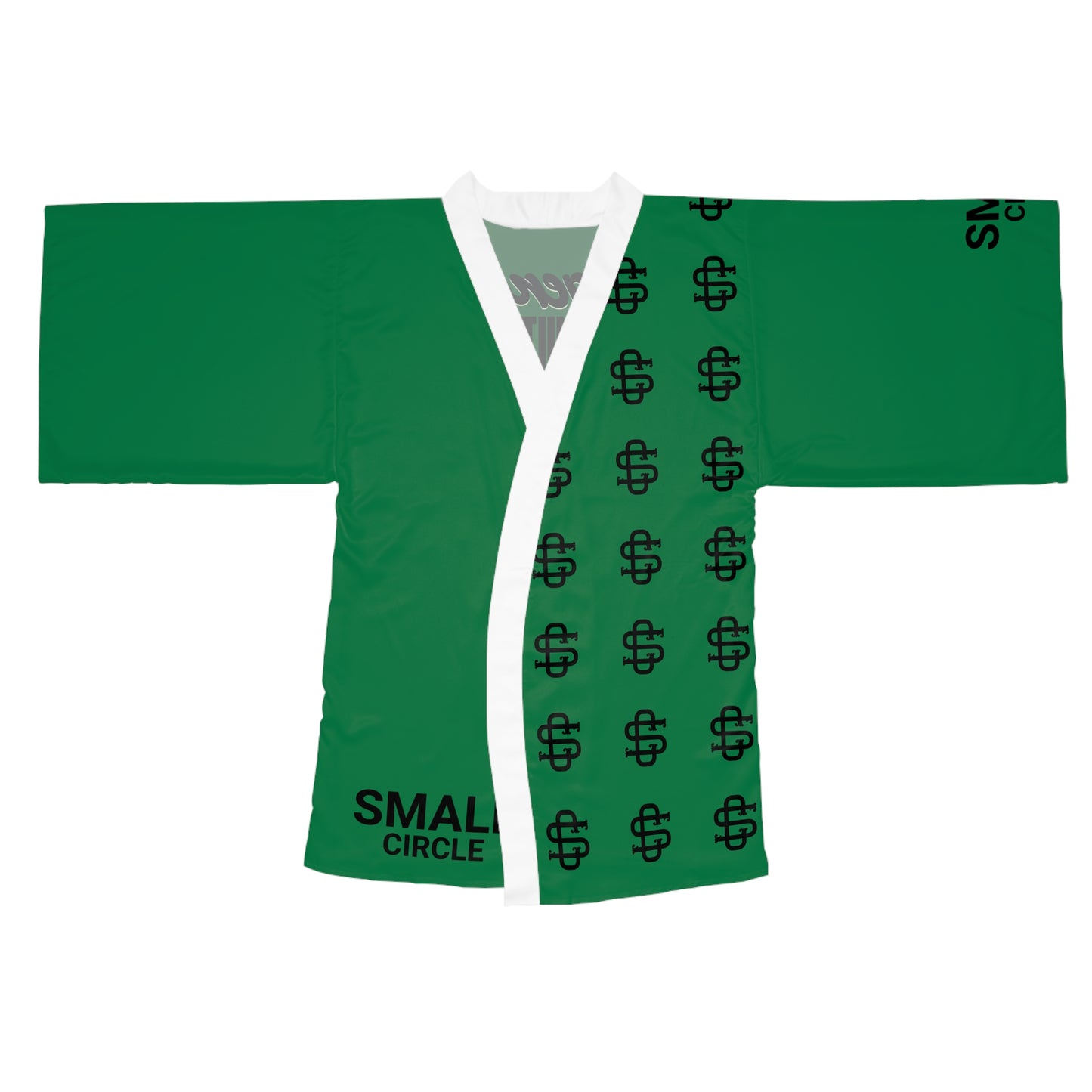 Small Circle Emerald Long Sleeve Kimono Robe