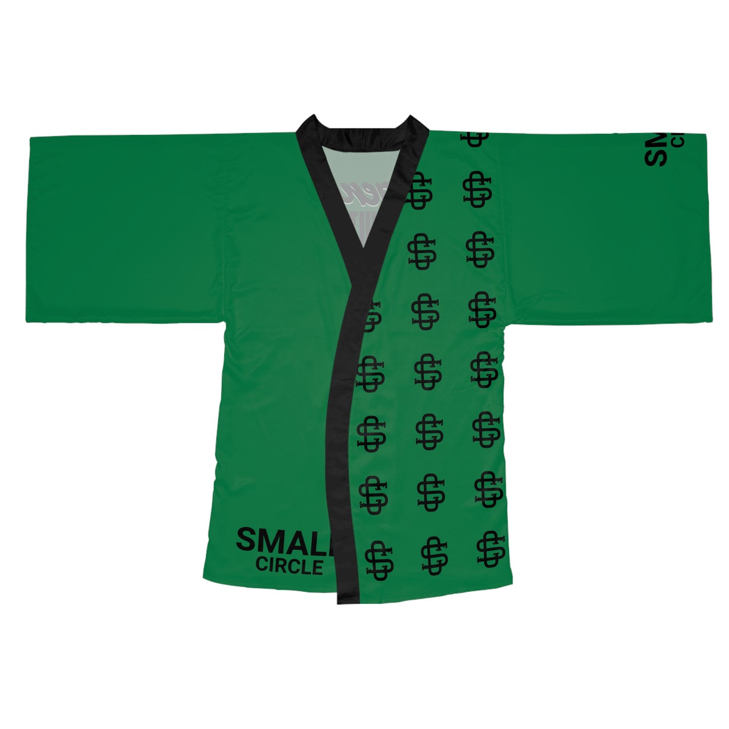 Small Circle Emerald Long Sleeve Kimono Robe