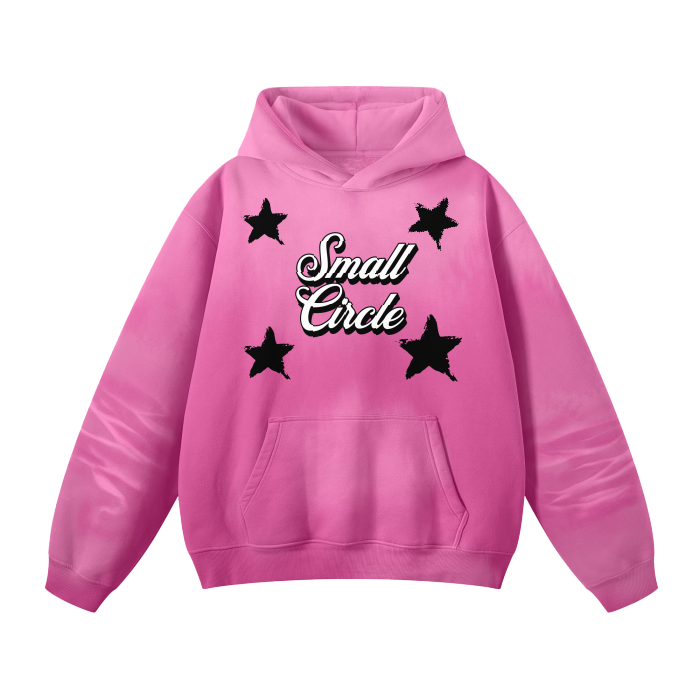 Small Circle Star Fleece Hoodie