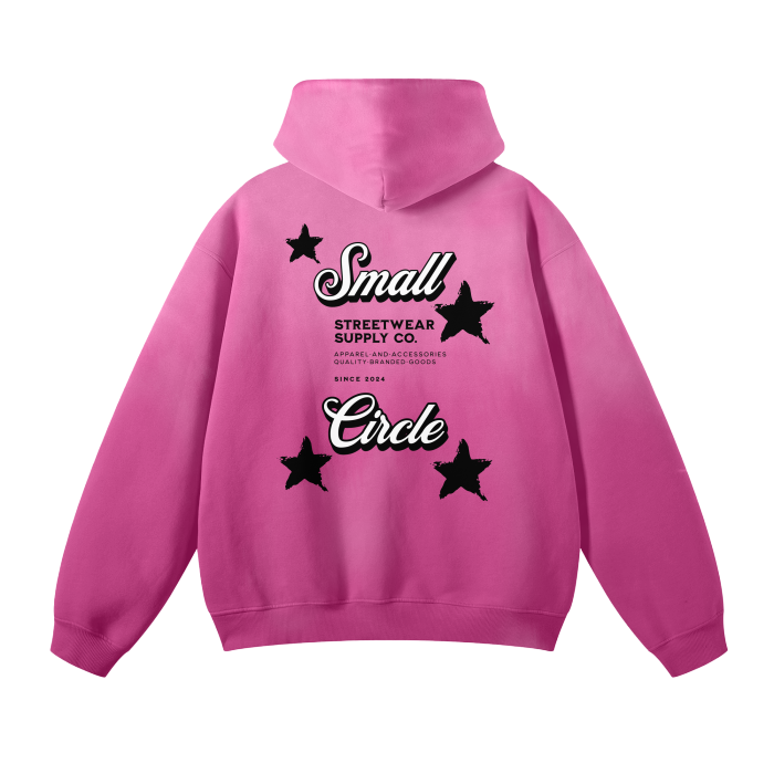 Small Circle Star Fleece Hoodie