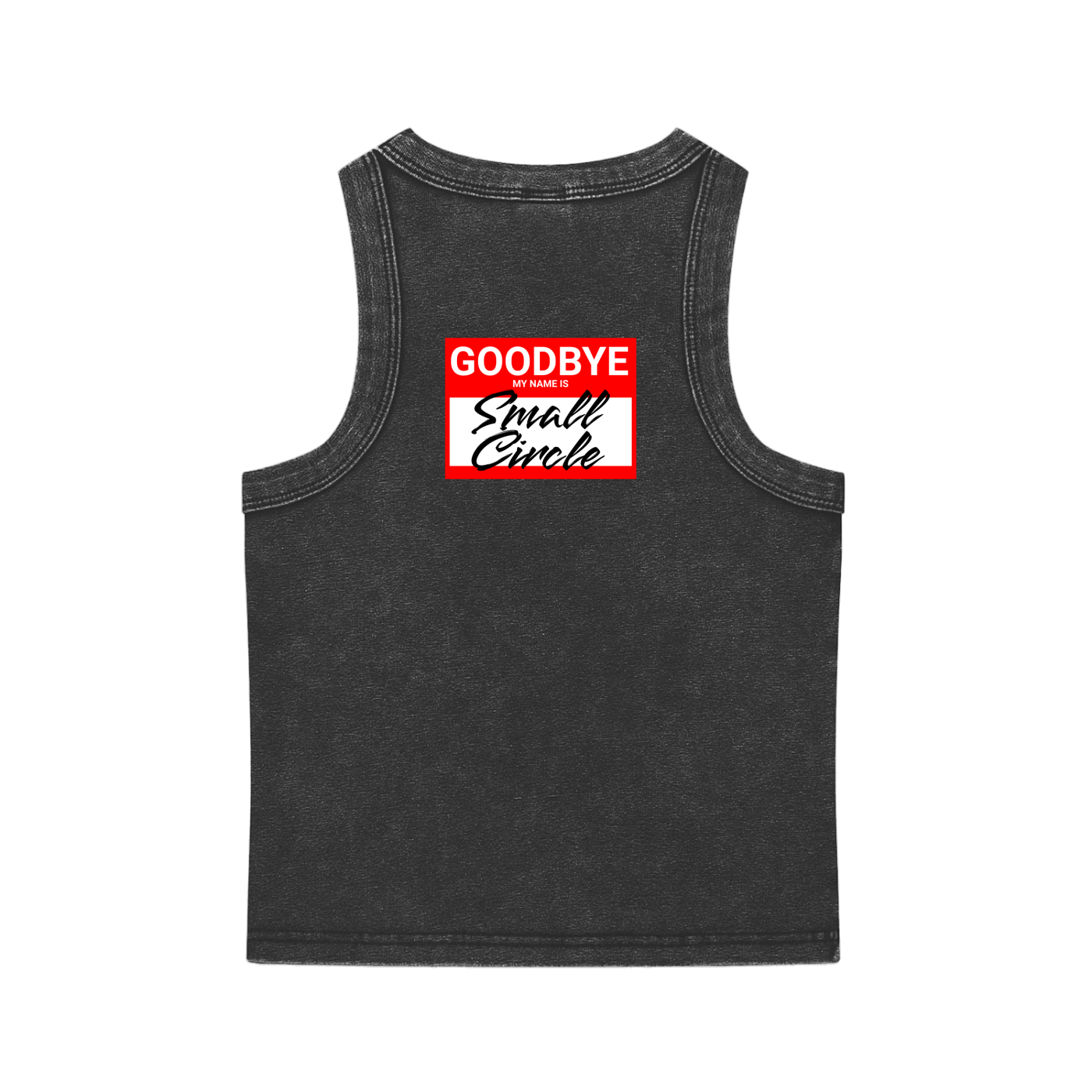 Small Circle Snow Washed Tag Tank Top