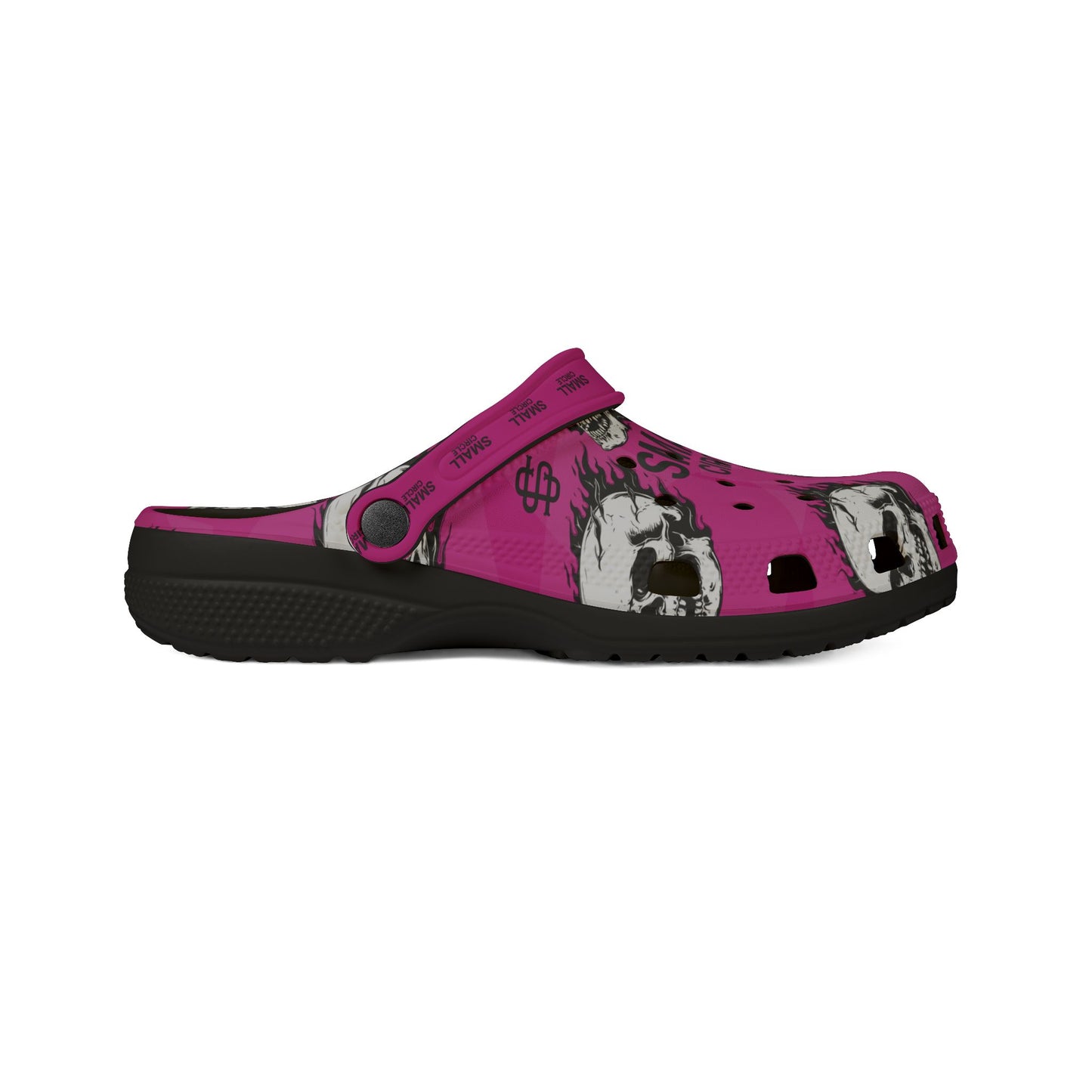 Small Circle Fuchsia Scully Crocs
