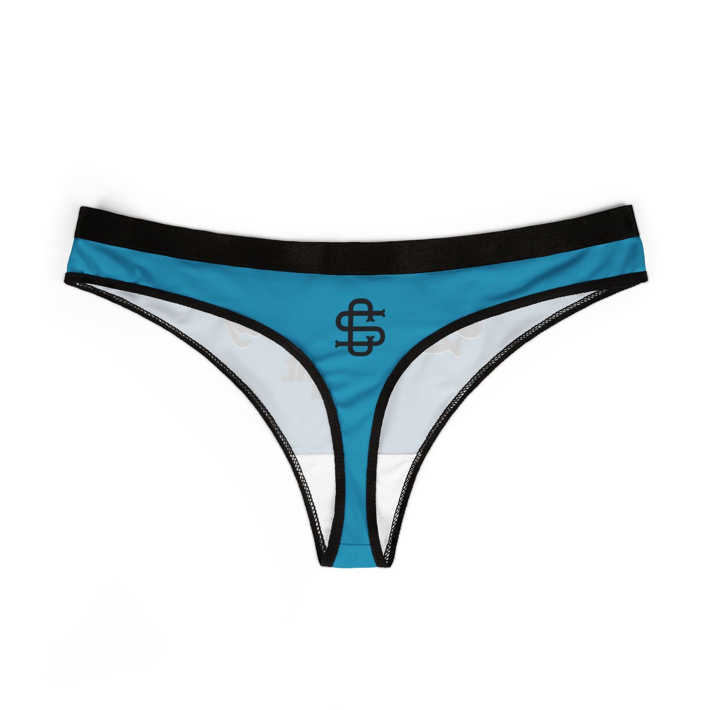 Small Circle Turq Thong