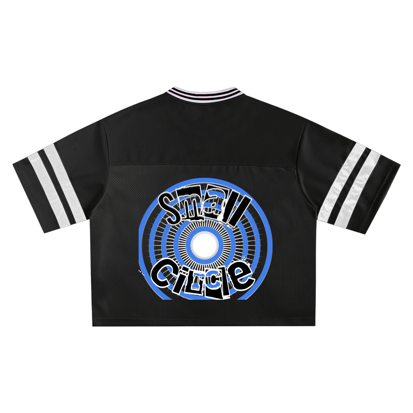 Small Circle Taped Mesh Boxy T-shirt