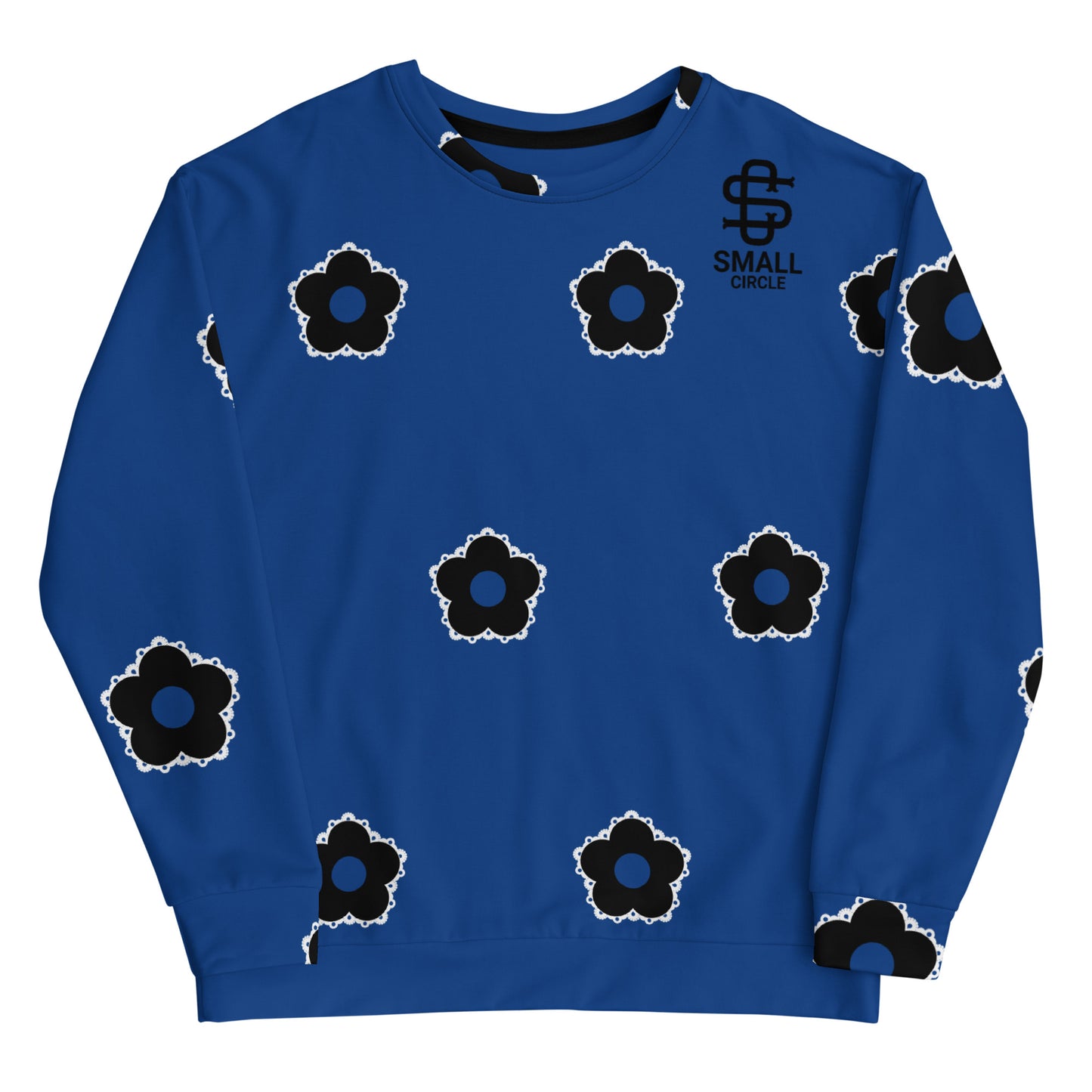 Small Circle La Flor Navy Sweatshirt