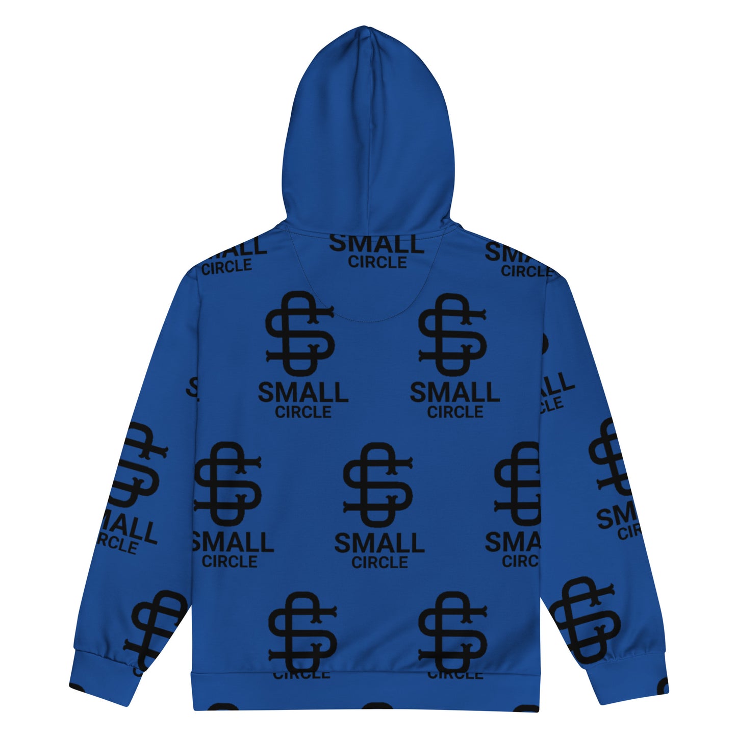Small Circle Navy Zip Hoodie