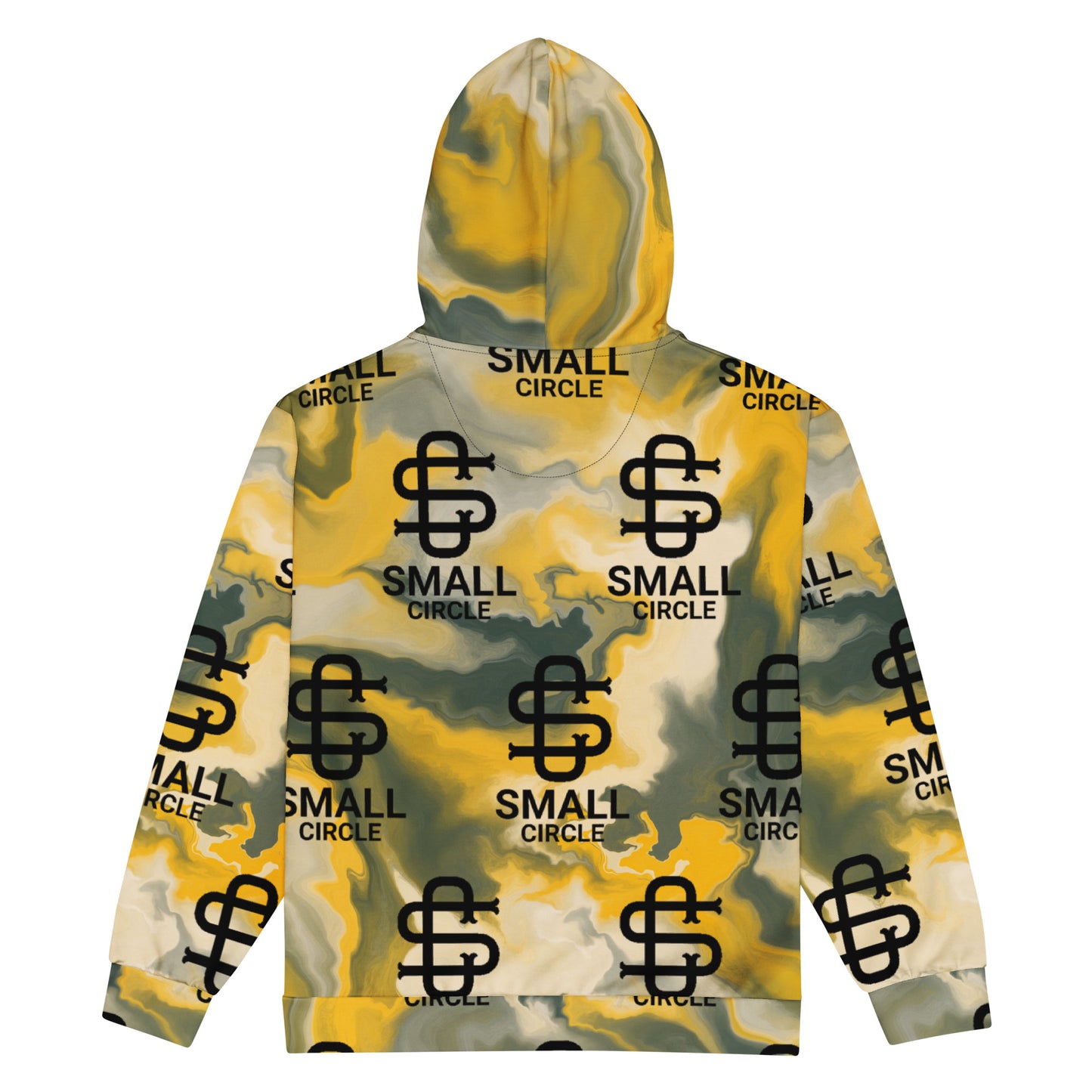 Small Circle Marble Zip Hoodie