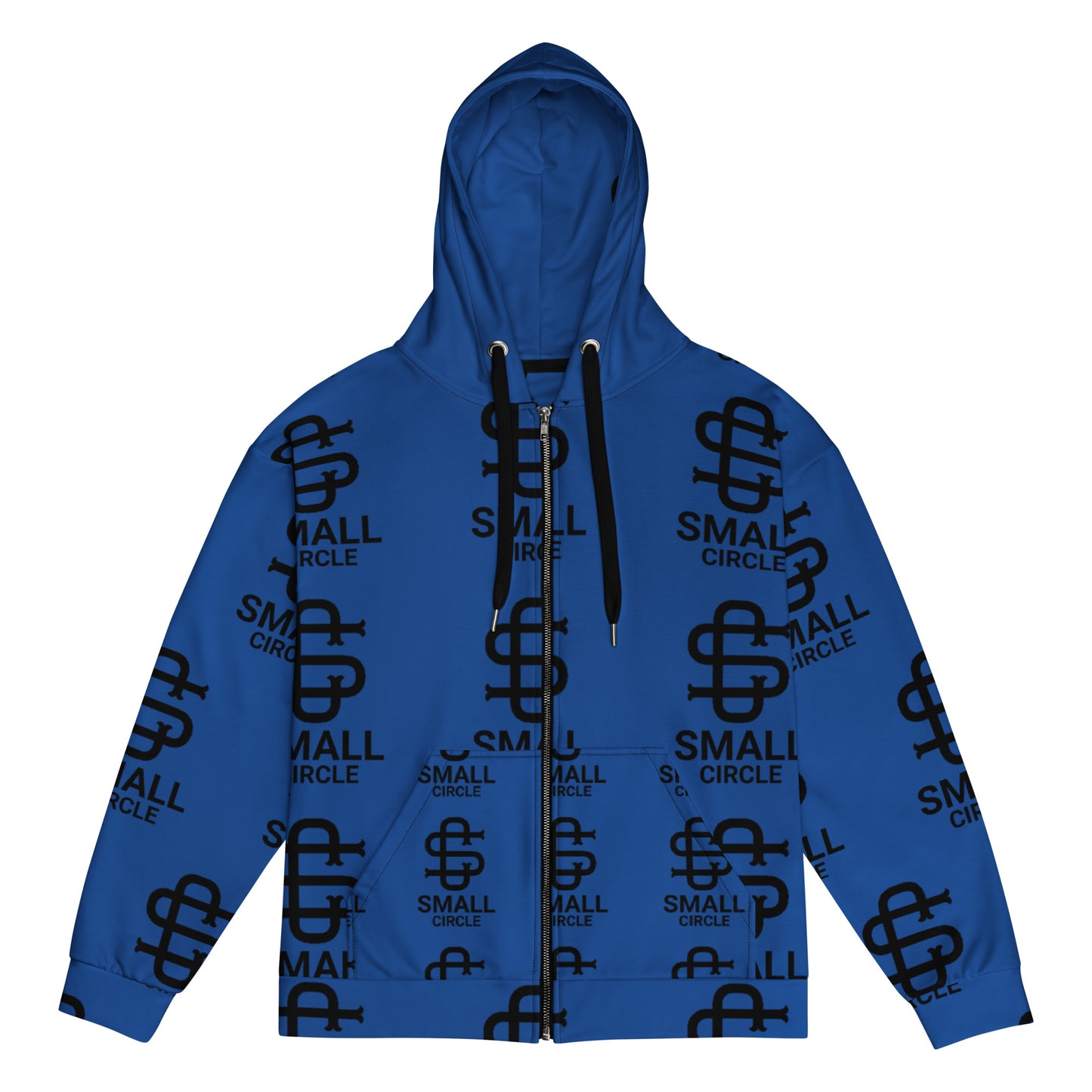Small Circle Navy Zip Hoodie