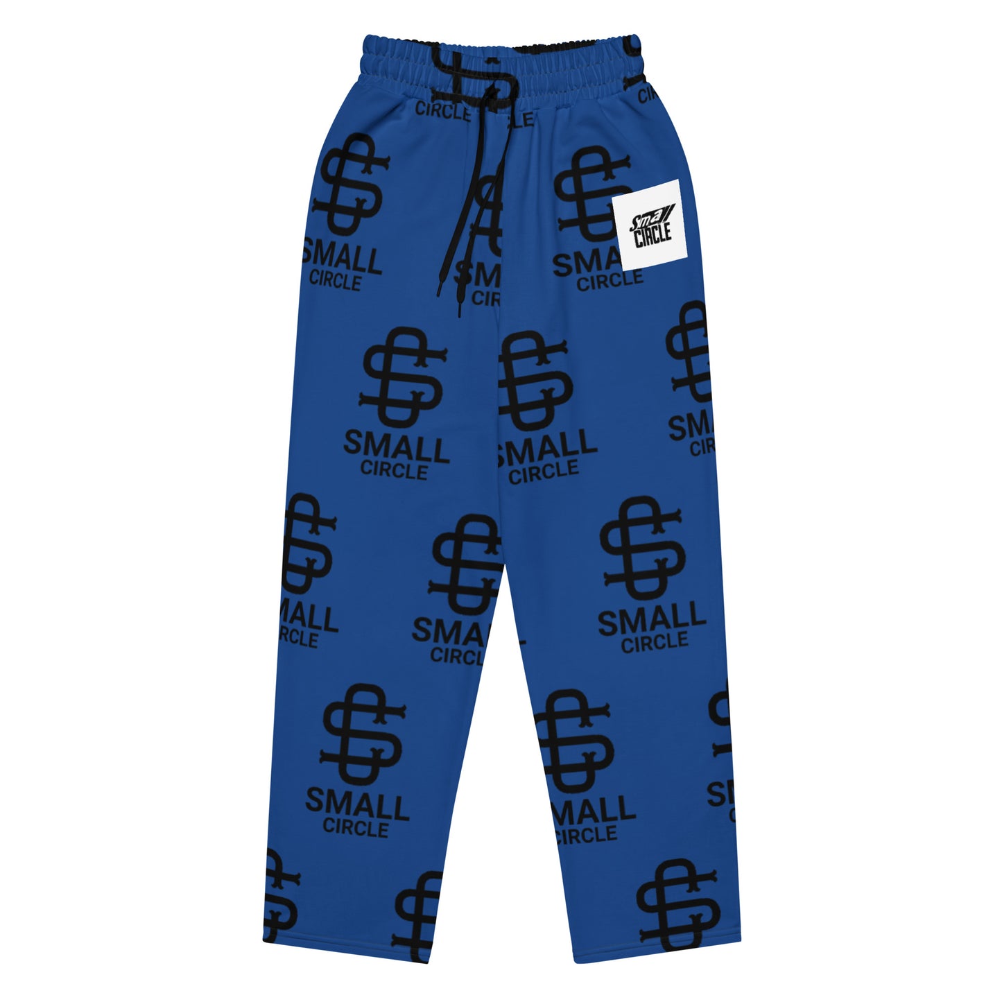 Small Circle Navy Wide-leg joggers