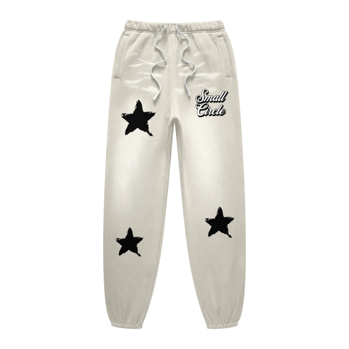 Small Circle Star Fleece Joggers