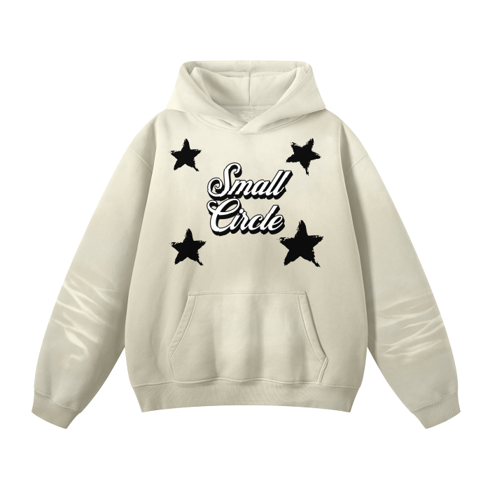 Small Circle Star Fleece Hoodie