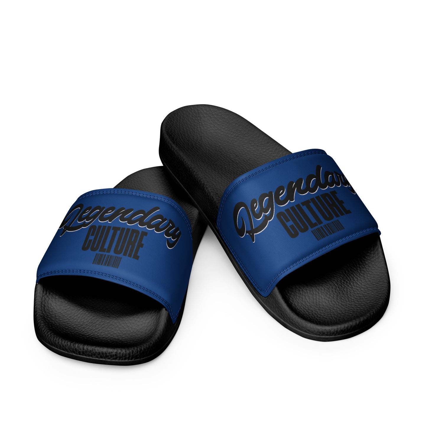 Small Circle Legendary Culture Navy Slides