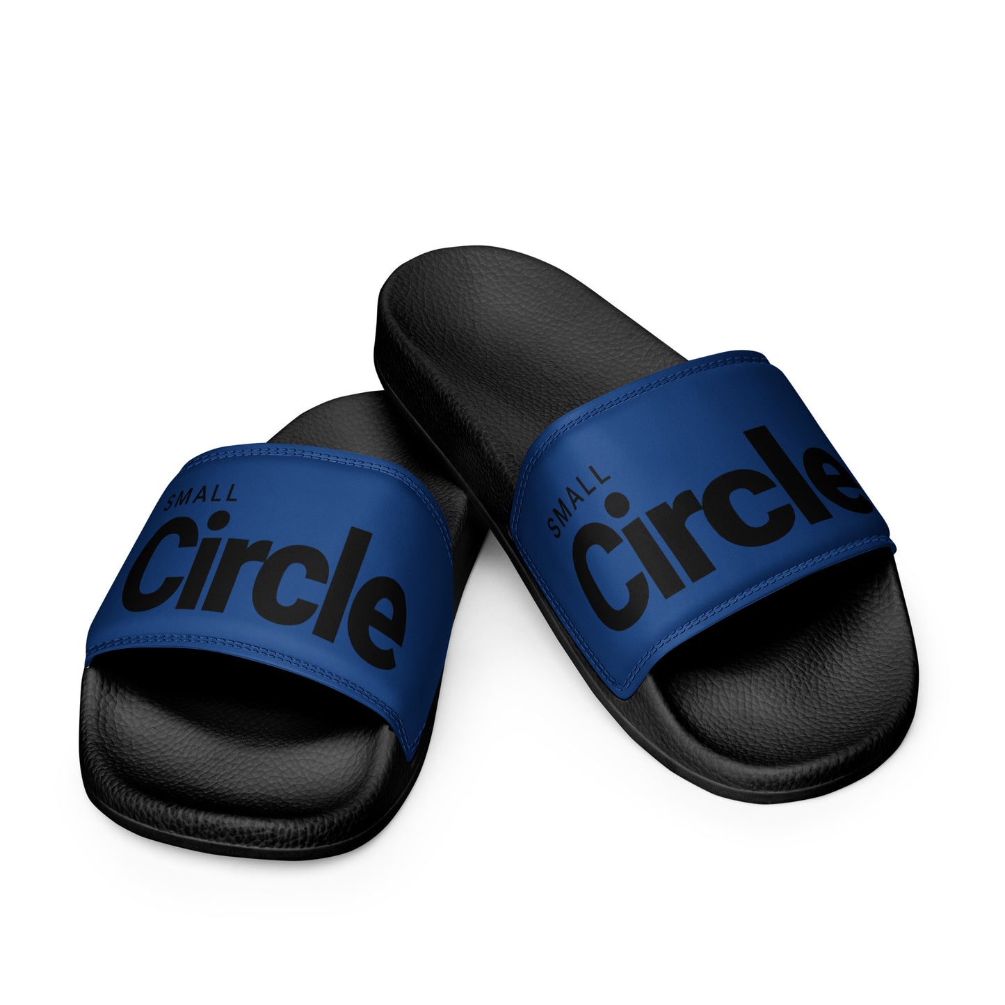 Small Circle Navy Slides