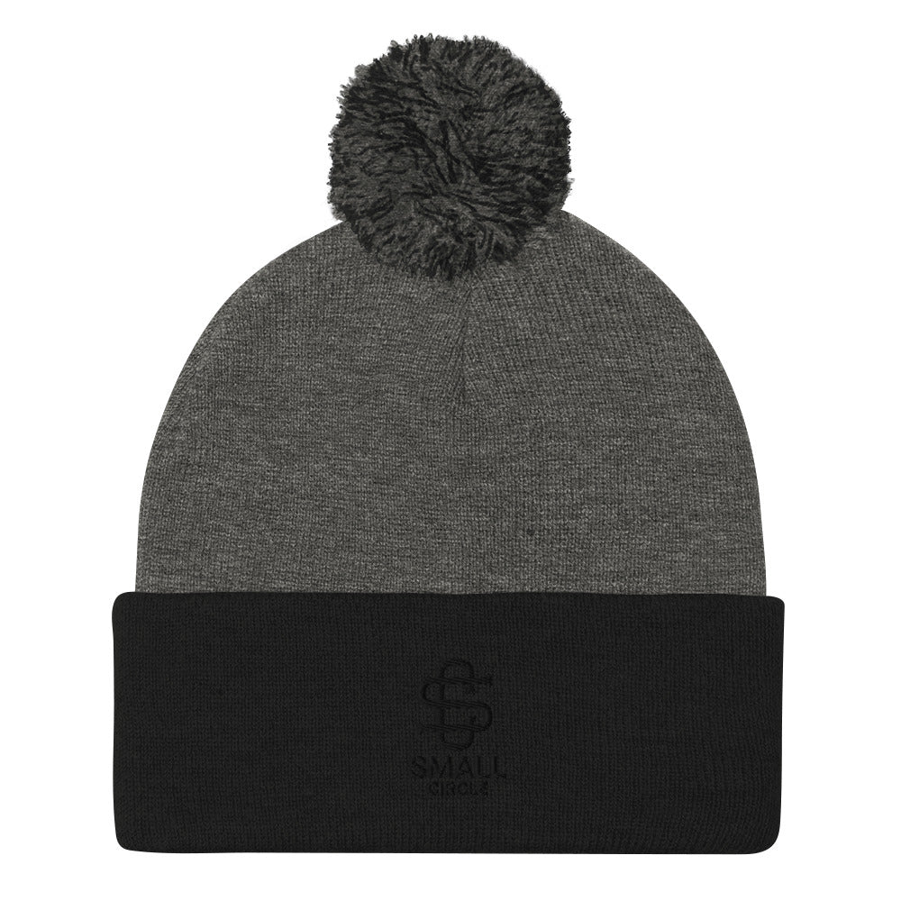 Small Circle Pom-Pom Beanie