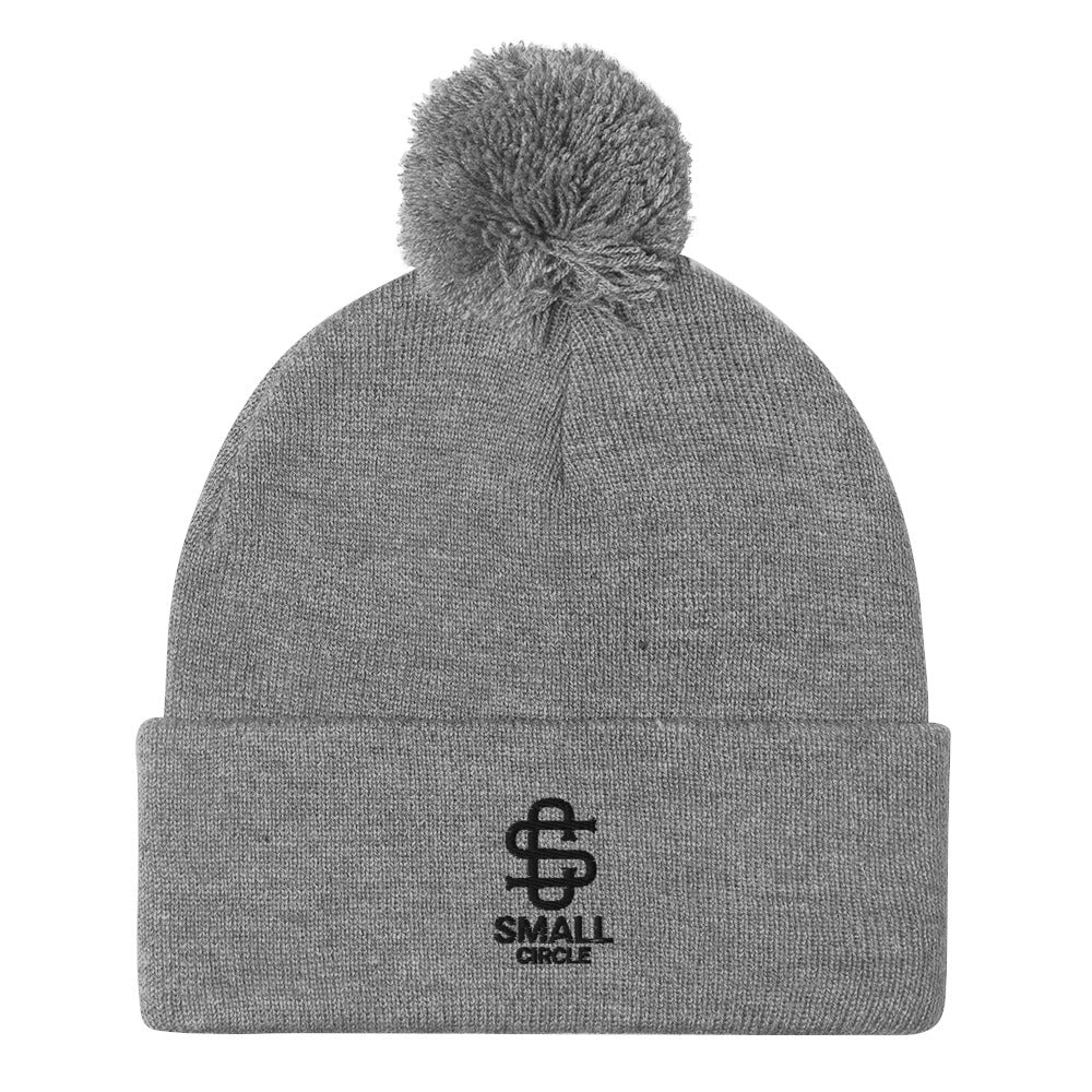 Small Circle Pom-Pom Beanie