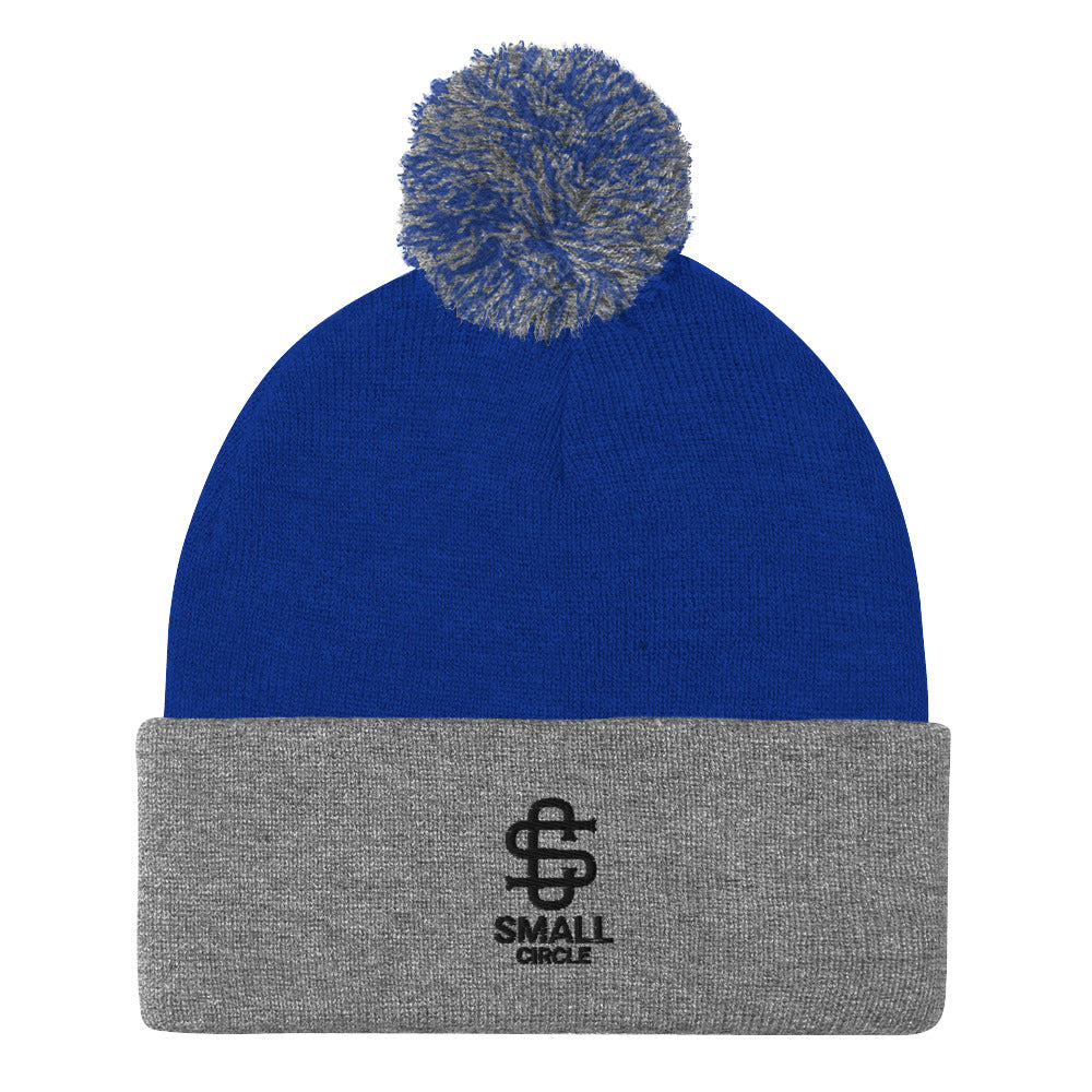 Small Circle Pom-Pom Beanie