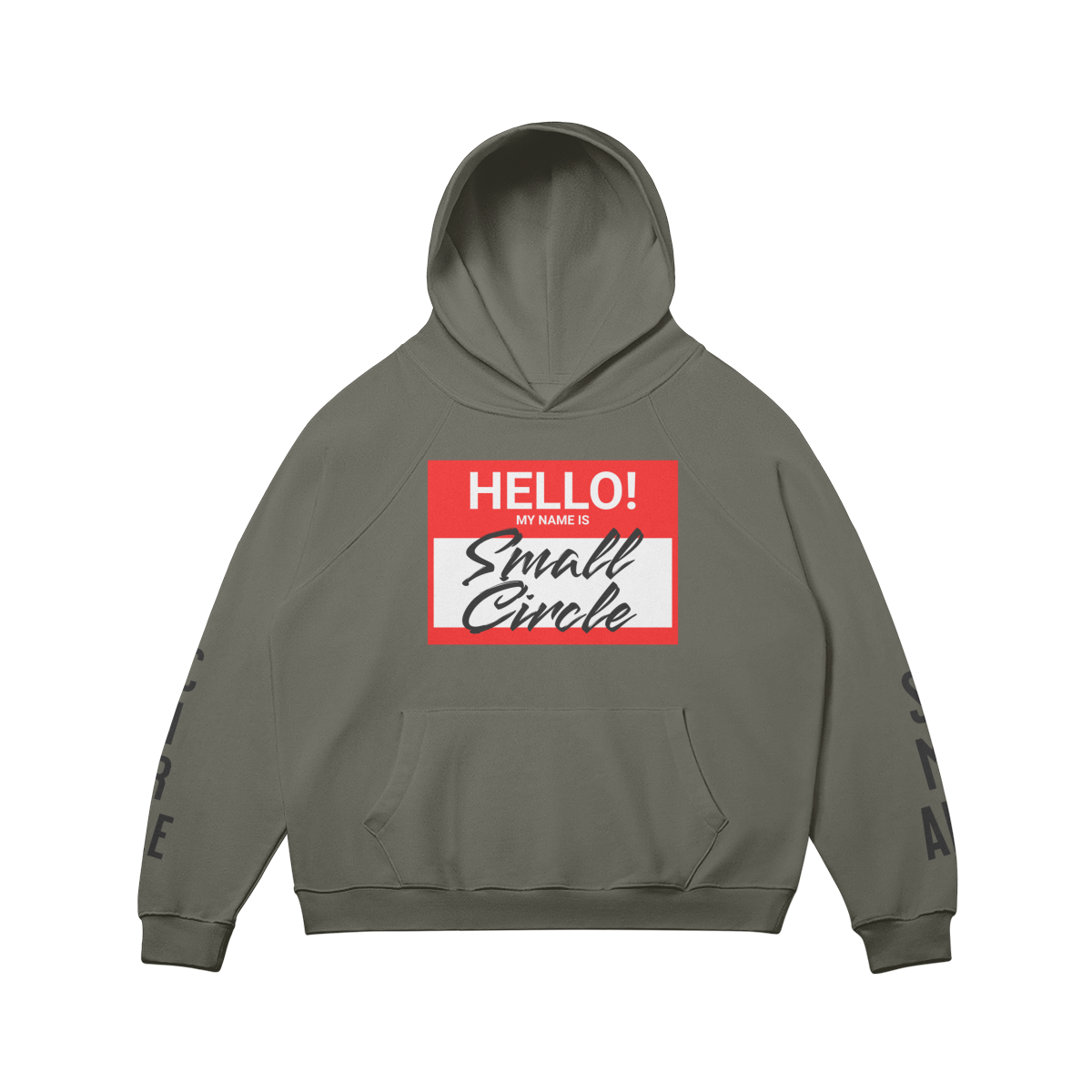 Small Circle Name Hoodie