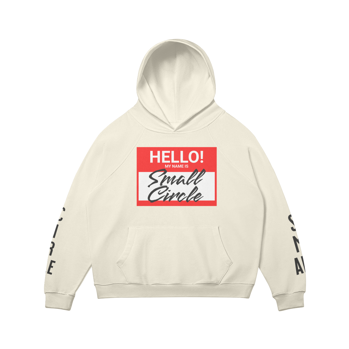 Small Circle Name Hoodie