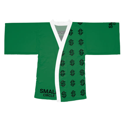 Small Circle Emerald Long Sleeve Kimono Robe