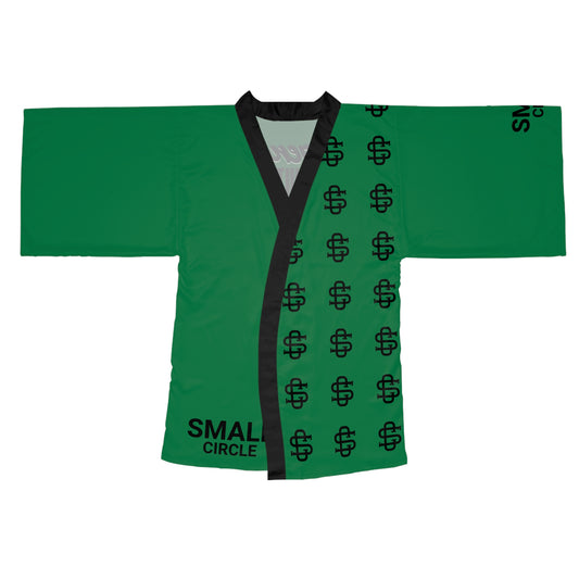 Small Circle Emerald Long Sleeve Kimono Robe