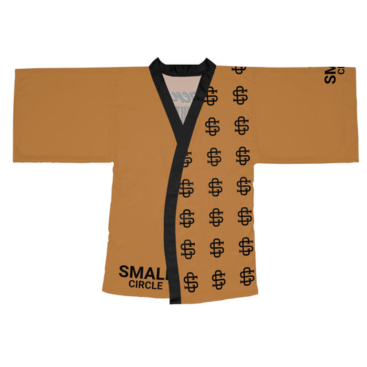 Small Circle Skin Long Sleeve Kimono Robe