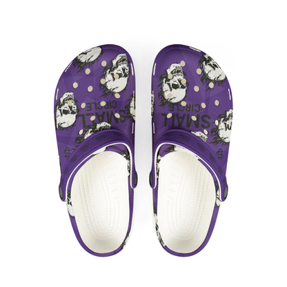 Small Circle Purple Scully Crocs