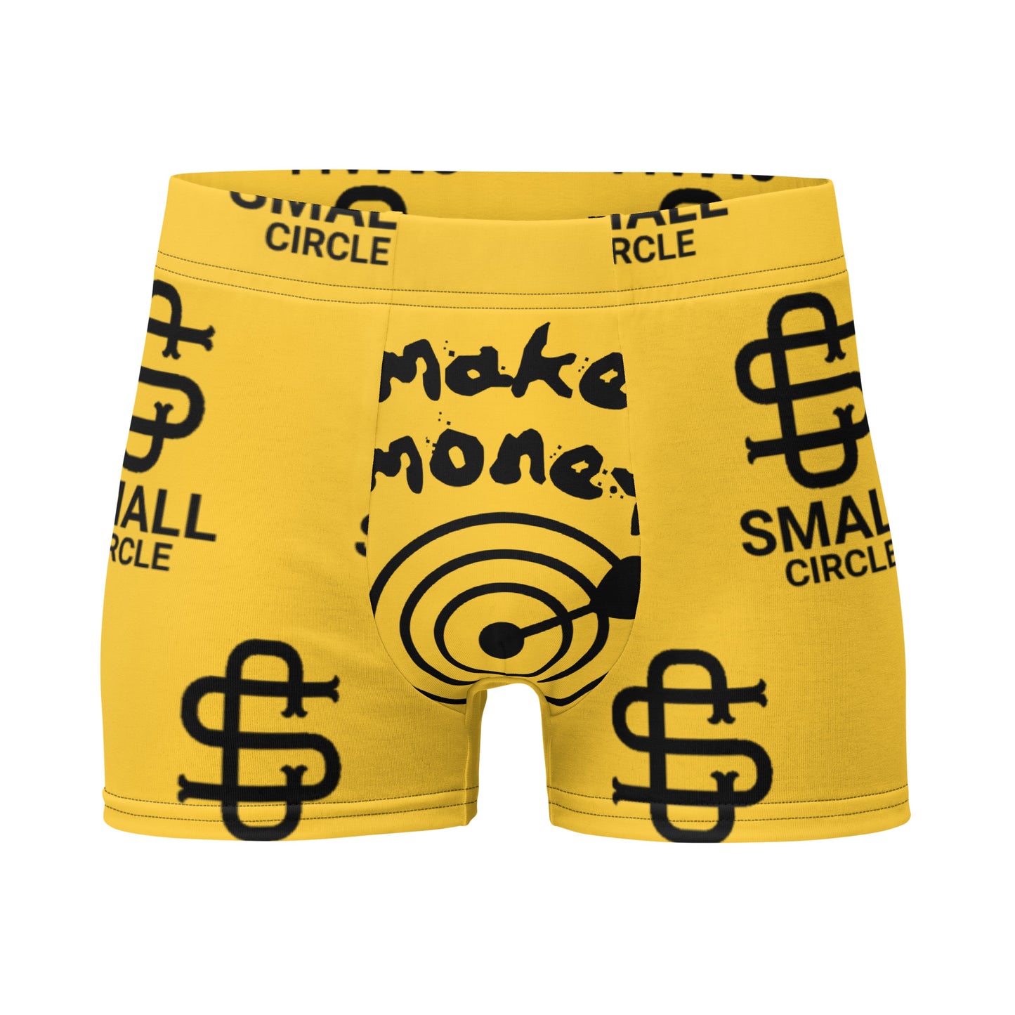 Small Circle Mustard Boxer Briefs