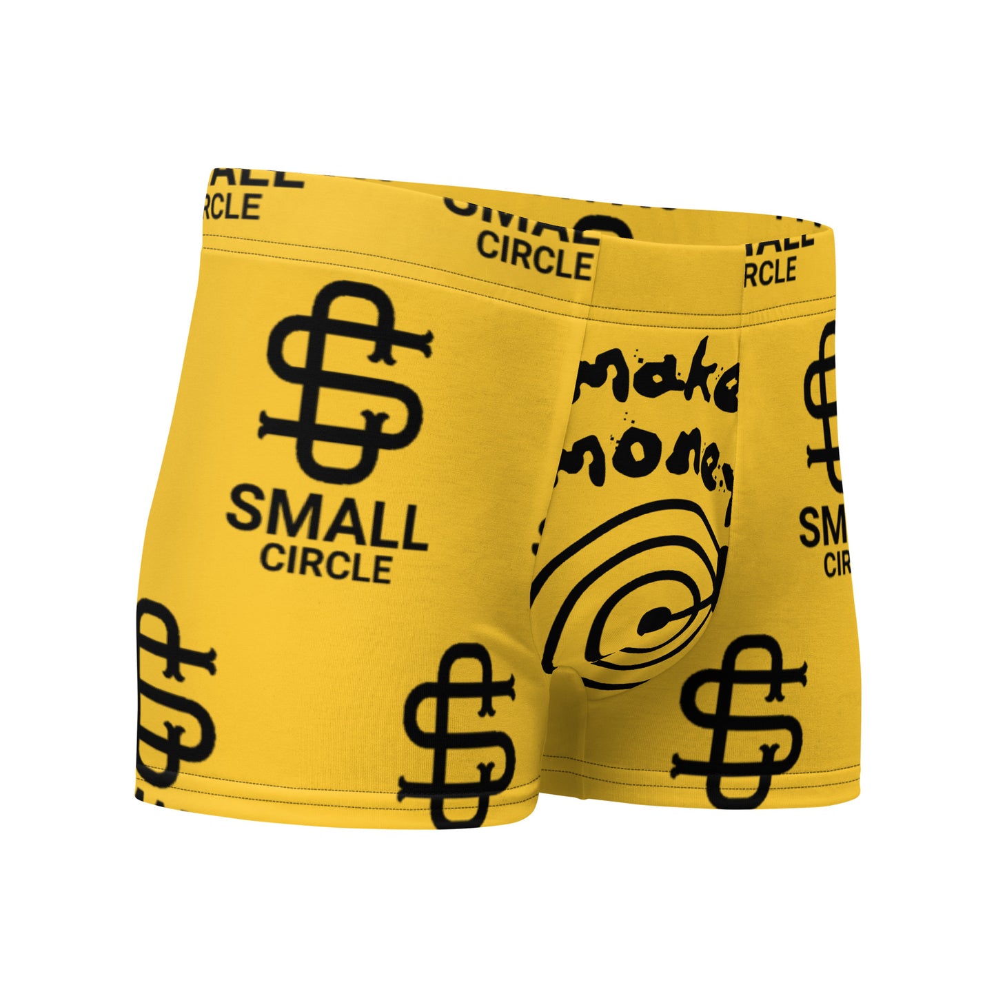 Small Circle Mustard Boxer Briefs