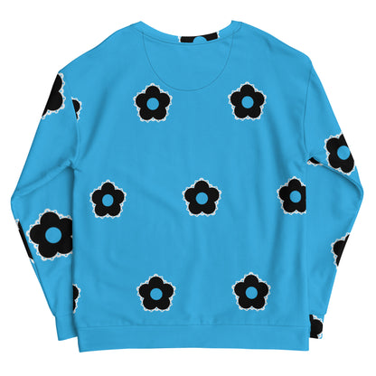 Small Circle La Flor Turq Sweatshirt