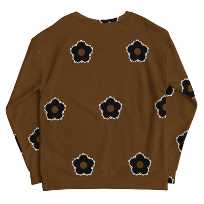 Small Circle La Flor Chocolate Sweatshirt