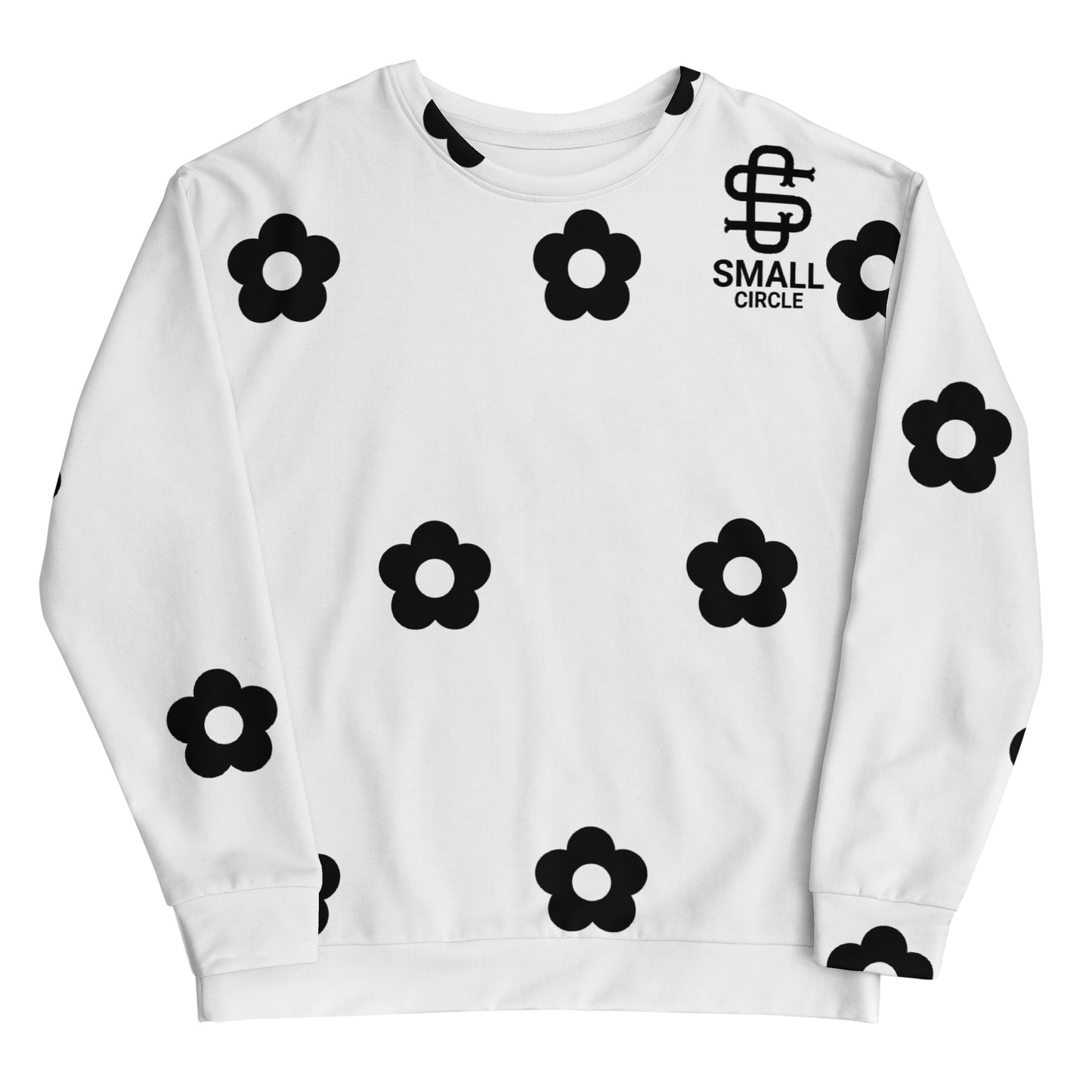 Small Circle La Flor White Sweatshirt
