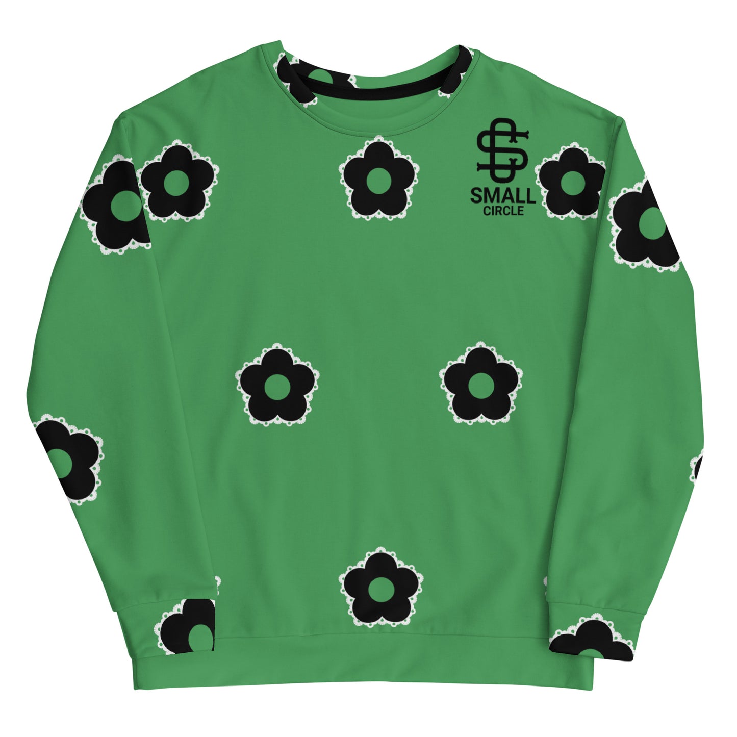 Small Circle La Flor Green Sweatshirt