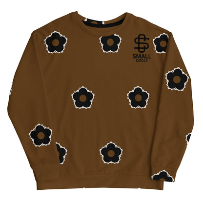 Small Circle La Flor Chocolate Sweatshirt