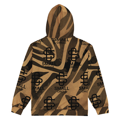 Small Circle Animal Zip Hoodie