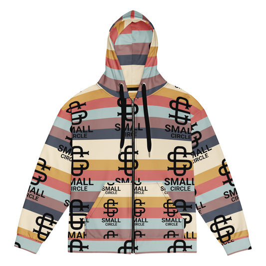 Small Circle Layers Zip Hoodie