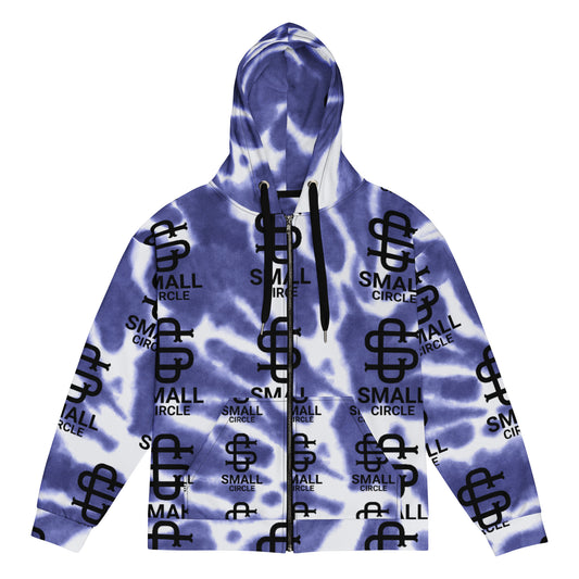Small Circle Blue Sky Zip Hoodie