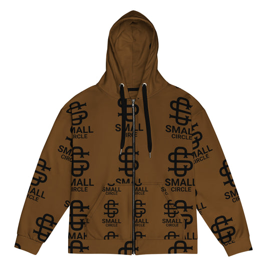 Small Circle Choc Zip hoodie