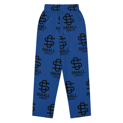 Small Circle Navy Wide-leg joggers