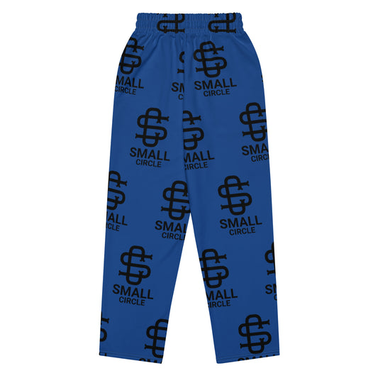 Small Circle Navy Wide-leg joggers
