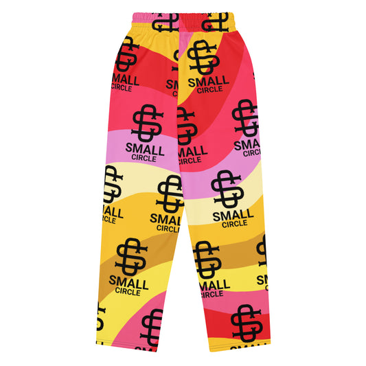 Small Circle Starburst Wide-leg joggers