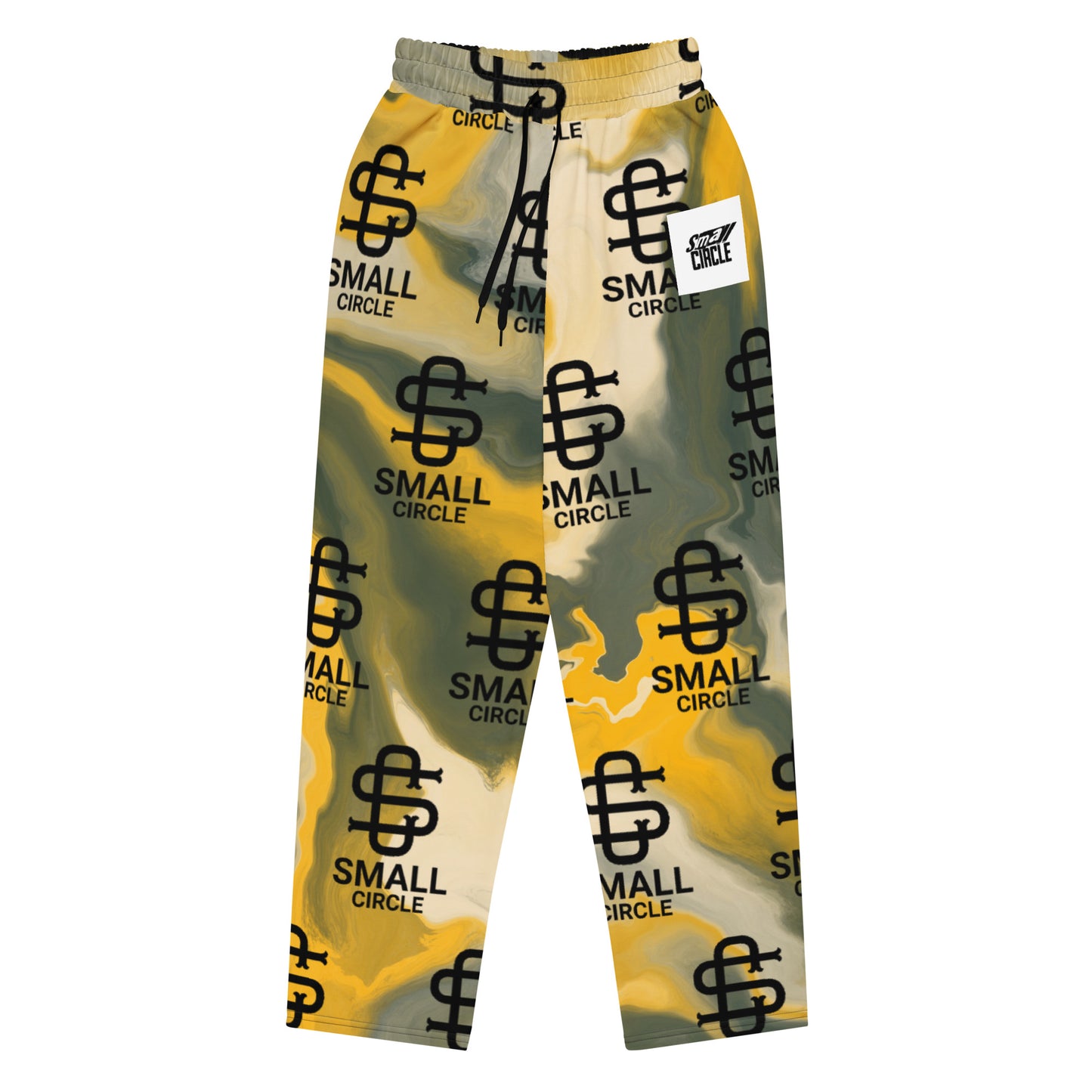 Small Circle Marble Wide-leg joggers