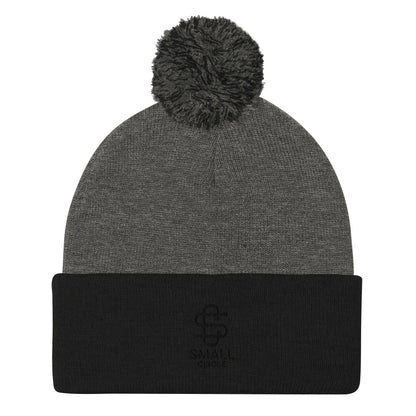 Small Circle Pom-Pom Beanie