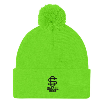 Small Circle Pom-Pom Beanie