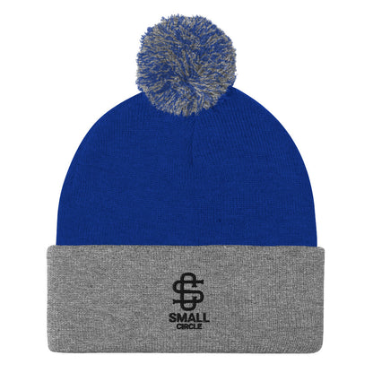 Small Circle Pom-Pom Beanie