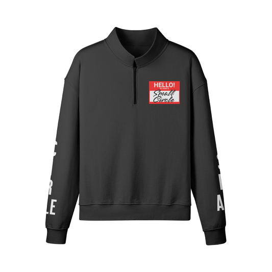 Small Circle Name Zip Up Sweatshirt