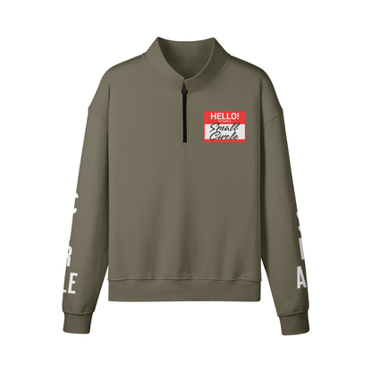 Small Circle Name Zip Up Sweatshirt